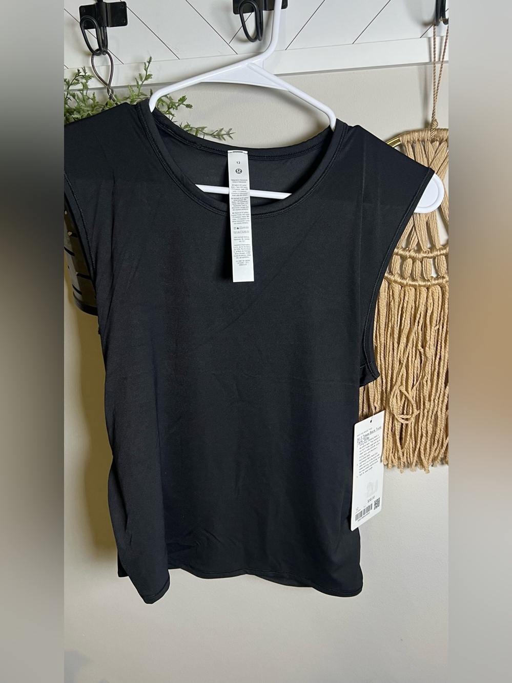 lululemon athletica Black Sleeveless Muscle Tank